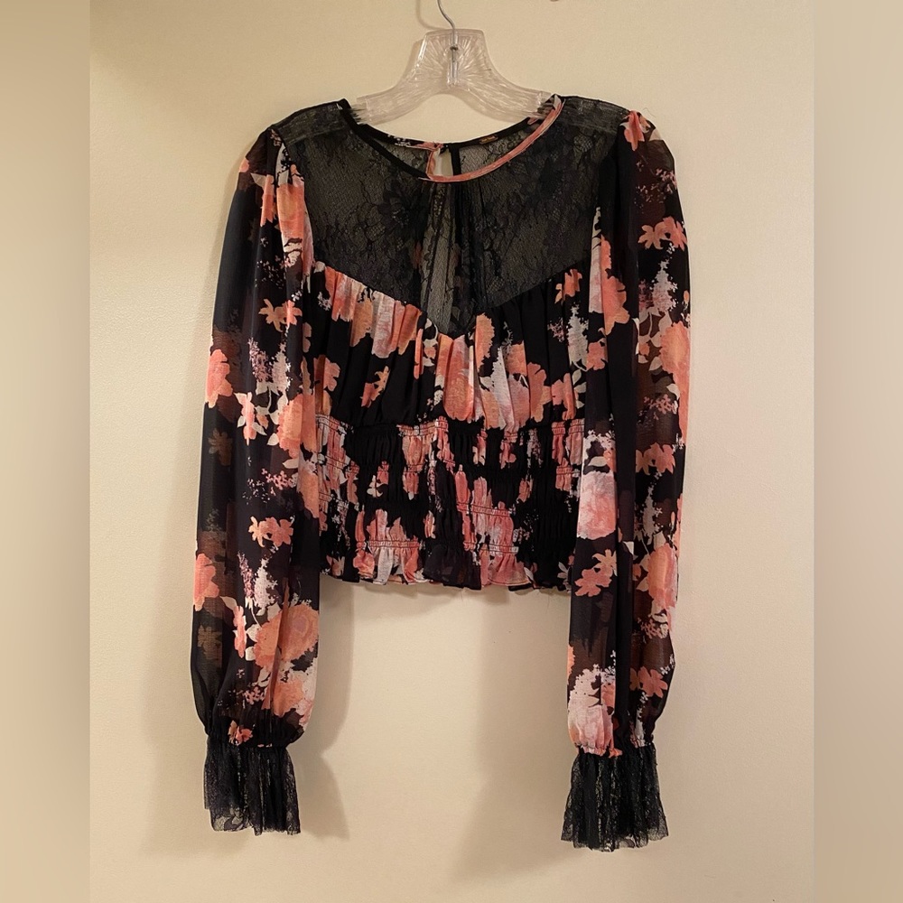 Free People Floral Blouse
